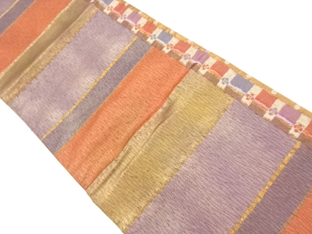 JAPANESE FUKURO OBI / WOVEN FLOWER